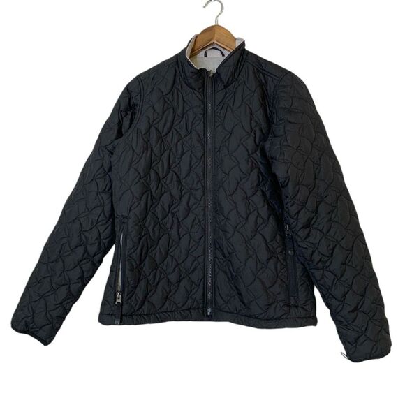Alpine Design Black Quilted Puffer Jacket Womens Sz XL Full Zip Outerwear - Picture 1 of 13